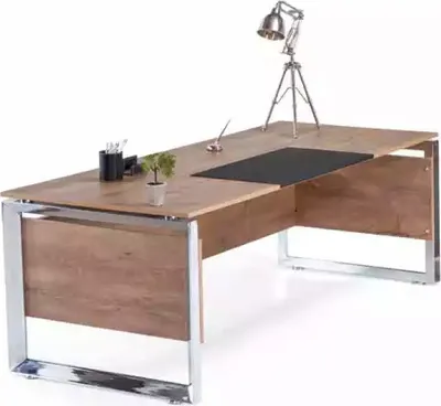 Image de Bureau moderne marron Meubles de bureau en bois Bureau design Style