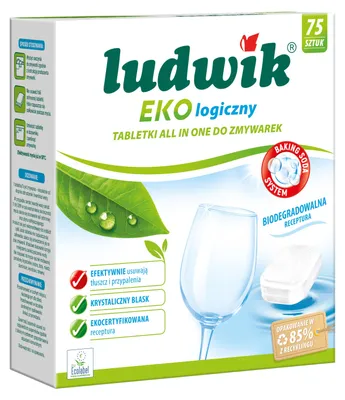 Zdjęcie produktu dla Ludwik Ekologiczny ALL IN ONE tabletki do zmywarek 75 szt.