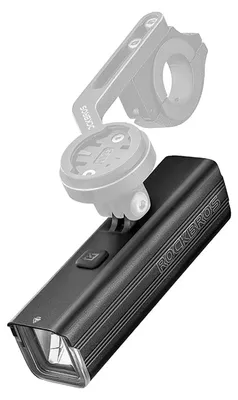 Obrázok produktu pre Predné svetlo na bicykel 5000mAh 1500lm IPX6 Držiak na Garmin a GoPro - čierne