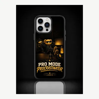 Obrázok produktu pre Puzdro na iPhone 14 Pro Max, ochranné puzdro s motívom "Prokrastinácia" – značka LUNØIR