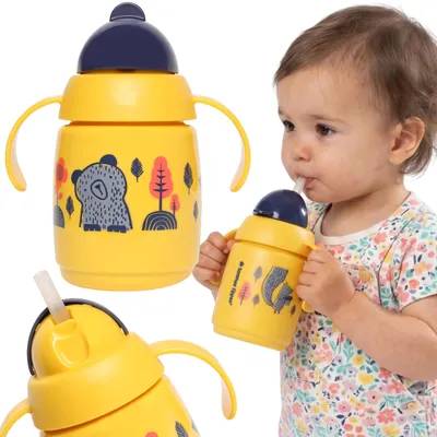 Produktbild von Tommee Tippee GELBER Trinklernbecher mit Strohhalm, 300 ml, ab 6 M.