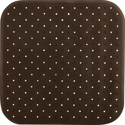 Obrázek produktu pro Podložka do sprchy/vany – guma – hnědá – 54 x 54 cm
