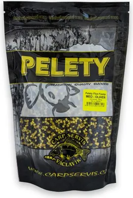 Produktbild von Karpfen Servis Vaclavik Fluo Feeder Pellets Honig-Tintenfisch 700g