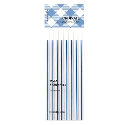 Produktbild von Blue Line | Long Sticky notes | Ordinate Haftnotizen line | Lange Haftstreifen zum Text Markieren | Long Highlight Strips | Textmarker Klebeband
