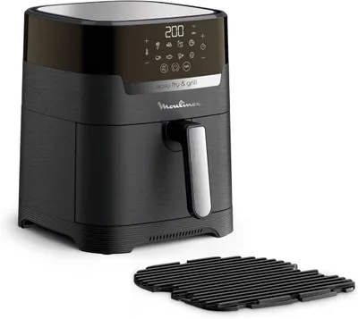 Produktbild von Moulinex EZ505810, Heißluftfritteuse, 4,2 l, Einzelbild, Schwarz, Berührung, Eigenständig