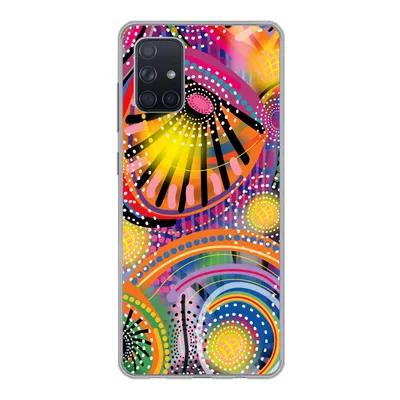 Produktbild von MuchoWow® Handyhülle Schutzhülle Hülle für Samsung Galaxy A51 5G Formen - Kunst - Muster - Psychedelisch Silikon Softcase Handy Hülle - Abbildung