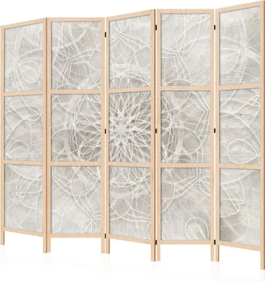 Immagine prodotto di LUMASOUL Paravento monofacciale, paravento divisorio per interni, motivo boho giapponese, 225x172 cm