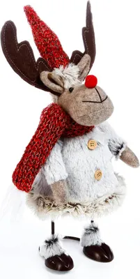 Produktbild von Rentier Weihnachtsmann Dekoration H35