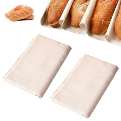 Image de Solidchoice - Linges de cuisson de qualité supérieure pour le pain, 75 x 45 cm