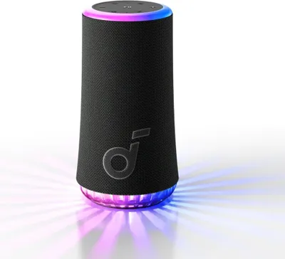 Zdjęcie produktu dla Soundcore Glow, 6,35 cm (2.5"), 30 W, Bezprzewodowy, Głośnik mono przenośny, Czarny, Przyciski