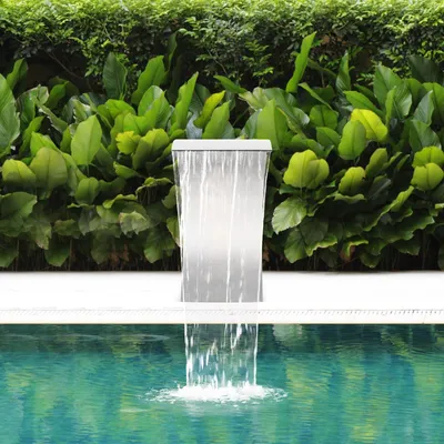 Immagine prodotto di Fontana per piscina – Fontana a cascata – Fontana per stagno – Fontana da giardino – Acciaio inossidabile – 30x60 cm