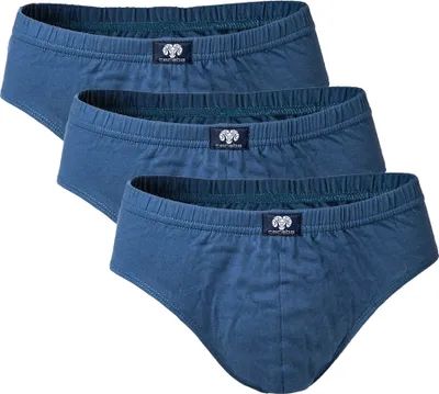 Produktbild von CECEBA Herren Slips, 3er Pack - Sport Slip, Basic, Baumwolle, M-8XL, einfarbig Blau 5XL