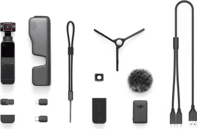 Zdjęcie produktu dla DJI Pocket 2 Creator Combo, 2K Ultra HD, 3840 x 2160 px, 1920 x 1080,2720 x 1530,3840 x 2160, 1920x1080@24fps, 1920x1080@25fps, 1920x1080@30fps, 1920x1080@48fps, 1920x1080@50fps,..., 1080p, 2160p, 60 fps
