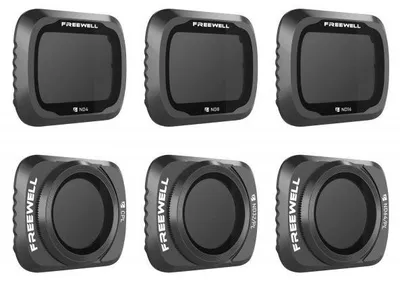 Imagen del producto de Freewell presenta una gama de seis filtros ND y CPL diseñados para el DJI Mavic Air 2