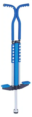 Produktbild von Sprungstab Hüpfstab Pogo-Stick - Für Kinder bis 60 kg - Edelstahl - Blau - 103 x 29 x 6 cm - Für draußen