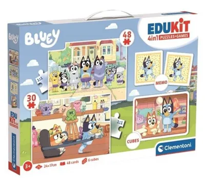 Zdjęcie produktu dla Puzzle+ Gra 4w1 Edukit Bluey 18320