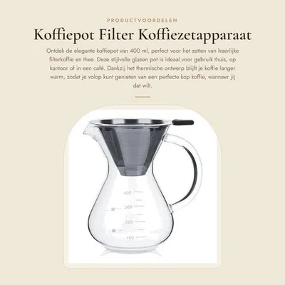 Obrázek produktu pro Kávovar 400 ml - Ruční přelévání - Kávník