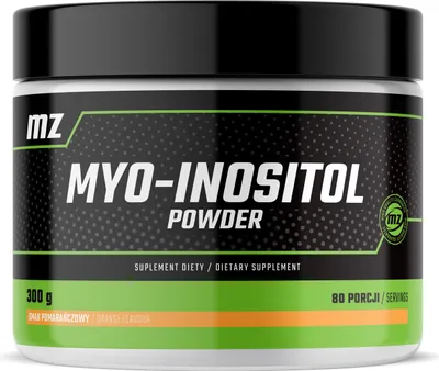 Produktbild von Myo-Inositol Pulver 300g - Myo-Inositol 3750 mg x 80 Portionen - Orange