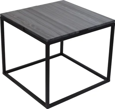 Produktbild von LOFT42 Marble S Beistelltisch Quadratisch schwarz - Metall - Marmor - 36,5x43x43