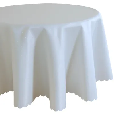 Immagine prodotto di Tovaglia ovale 160 x 220 cm in grigio chiaro per tavolo da pranzo e cucina