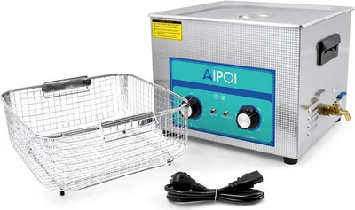 Zdjęcie produktu dla Myjka ultradźwiękowa AIPOI, moc 35 W, wiele pojemności, 15 l, UE