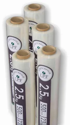 Produktbild von 5x Stretchfolie Wickelfolie transparent 2,5Kg, Breite 500mm