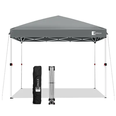 Produktbild von Sunula 3 x 3m Pop Up Pavillon Faltbar Partyzelt Faltpavillon Wasserdicht Gartenzelt, UV-Schutz 50+, Grau