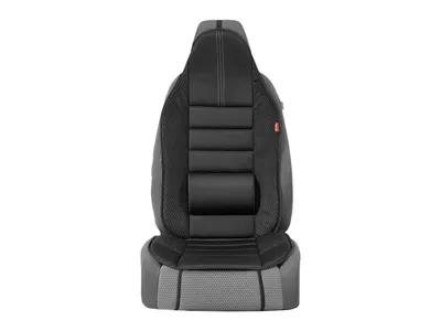 Produktbild von ULTIMATE SPEED® Autositzaufleger mit Lordosenstütze Sitzauflage Sitzpolster Schwarz NEU