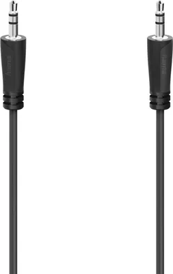 Image de Câble audio HAMA jack 3,5 mm mâle vers jack 3,5 mm mâle. 1,5 m
