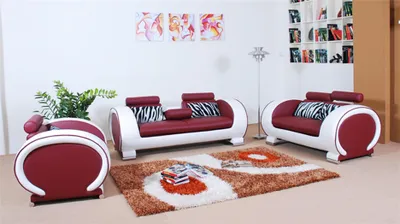 Produktbild von Sofagarnitur Design Couchen 311 Sitzer Leder Sofa Garnituren Polster Sofas Set