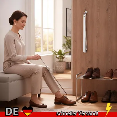 Produktbild von Edelstahl Schuhlöffel Langen Griff Hause Professionelle Metall Schuh