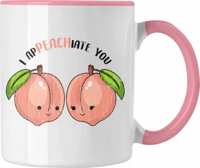 Produktbild von Trendation - Valentinstag Tasse i Appeachiate You Geschenk Freundin mit Spruch Kaffeetasse Pflaumen (Rosa)