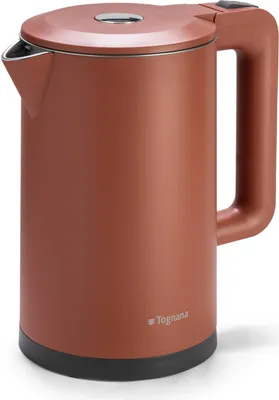 Zdjęcie produktu dla Tognana Porcellane D2DBE17IRRO, 1,7 l, 2200 W, Czerwony, Plastik, Stal nierdzewna, Bezprzewodowy, Filtrowanie