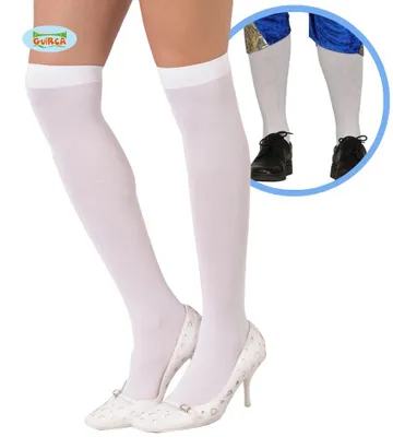 Produktbild von Lange Strümpfe Socken Overknee WEISS