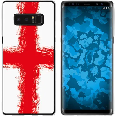 Produktbild von PhoneNatic Case kompatibel mit Samsung Galaxy Note 8 Silikon-Hülle WM England M4