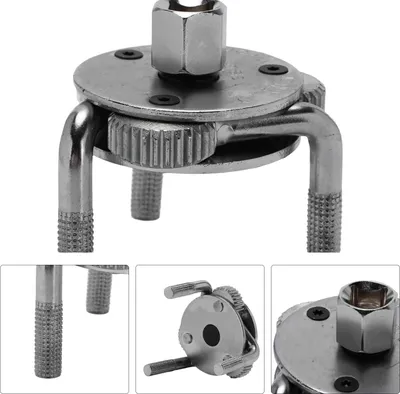 Produktbild von Ölfilterschlüssel, 3-Backen-Entfernungswerkzeug, professionell, universell für die Autoreparatur