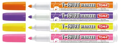 Image de Set de marqueurs de T-shirt 4 couleurs