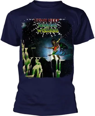 Produktbild von Uriah Heep - "Demons And Wizards" T-Shirt für Herren/Damen Uni PH2763 (M) (Marineblau)