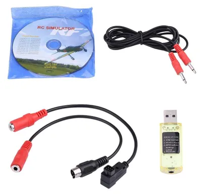 RC USB Simulator 22-in-1 mit Kabeln für Realflight G7/G6/G5