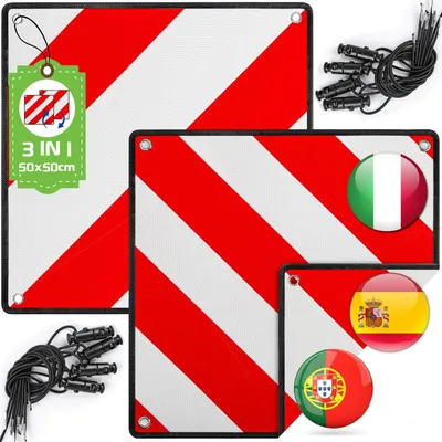 Immagine prodotto di Segnale riflettente per portapacchi per biciclette, 50x50 cm