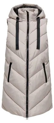 Produktbild von JDY Damen 3/4-lange Steppweste JDYSkylar Padded Hood Waistcoat mit Kapuze 152206