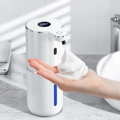 Produktbild von Seifenspender Automatisch mit digitaler Anzeige, Wandmontage, Berührungslos