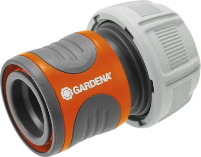 Immagine prodotto di Raccordo rapido GARDENA, Power Grip, per tubi da 19 mm, fissaggio con 1 clic, resistenza alla pressione 25 bar, resistente ai raggi UV
