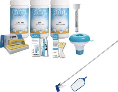 Zdjęcie produktu dla WAYS - Pielęgnacja basenu - Pakiet średni i zestaw do pielęgnacji basenu