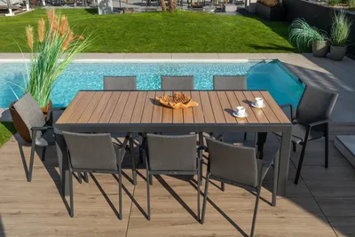 Produktbild von BOLZANO Ausziehbarer Gartentisch Bologna 220-340 cm anthrazit
