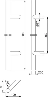 Produktbild von Hoppe Bügelgriff E 5012 BS-1102 STCK