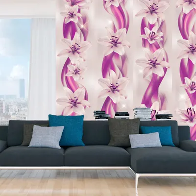 Produktbild von PURO TAPETE selbstklebend 10m Wandtattoo dekorative Möbelfolie Dekorfolie Fotofolie Panel Wandaufkleber Wandposter Wandsticker - Blumen Abstrakt b-A-0269-j-d