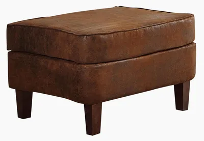 Zdjęcie produktu dla Puf Chesterfield z tapicerką | Wygląd antyczny | Wykonany z wysokiej jakości skóry naturalnej | 56x67x46 cm | Puf z siedziskiem