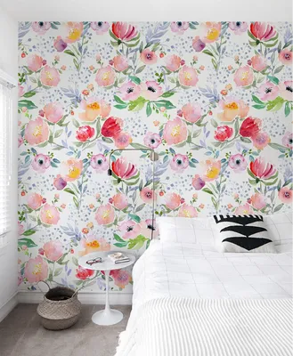 Produktbild von Coloray Fototapete 152x104 cm An Einer Wand Latex Latextapete - Verträumte Blumen