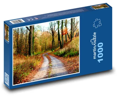 Produktbild von Puzzle 1000 Weg im Wald - Herbst - martinpuzzle